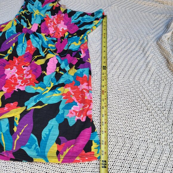 Roxy Hawaiian Floral One Shoulder Dress Medium - Picture 3 of 9